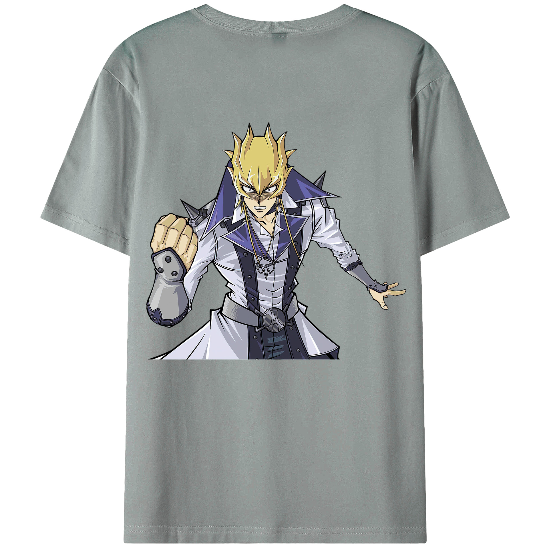 （画像用） 遊☆戯☆王 Yu-Gi-Oh! 綿100％ メンズ半袖Tシャツ（バックプリント） 通気性